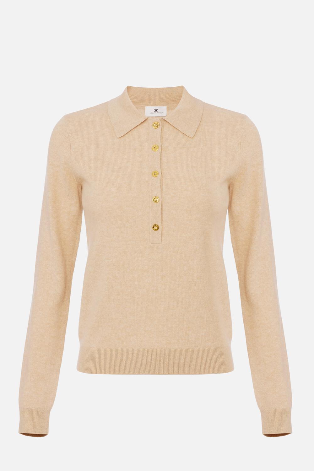 Maglia in misto cachemire MK31S 57E2EN1 Elisabetta Franchi 
