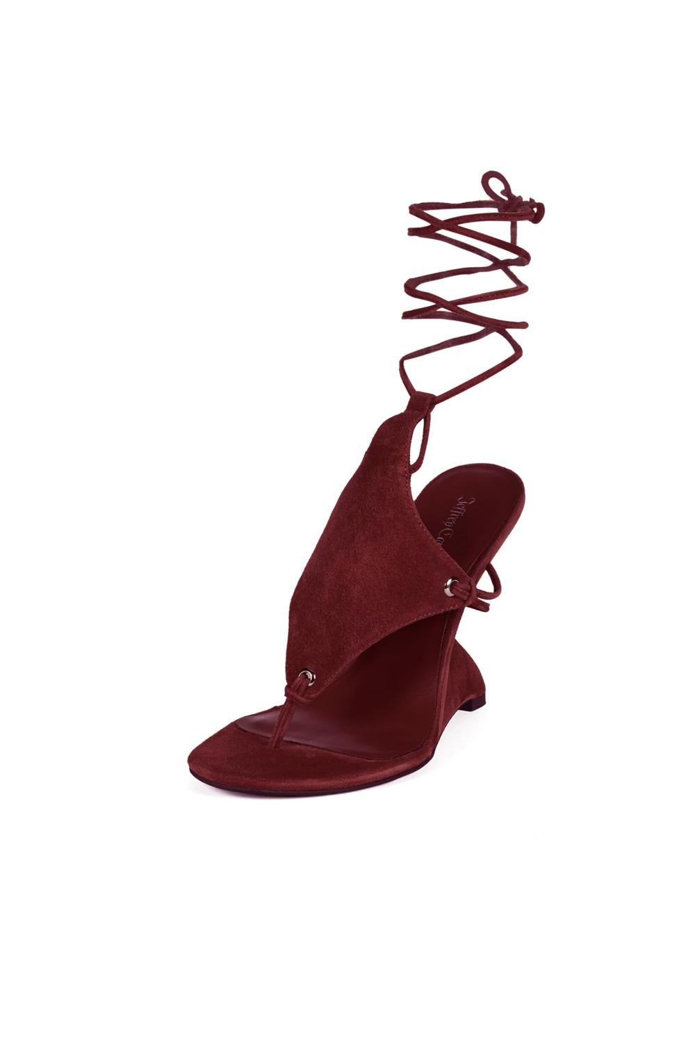 SANDALO PACHOULI SUEDE PACHOULI /WINE SUEDE Jeffrey Campbell 