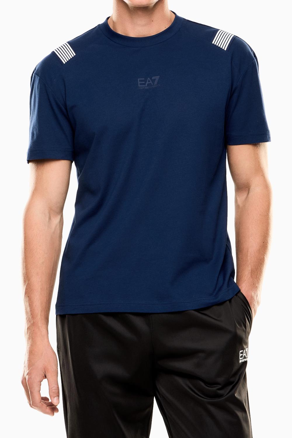 T-shirt girocollo 7 Lines in jersey di cotone EA7 Emporio Armani<BR/> 7M000266 AF10375UB107 EA7 Emporio Armani 
