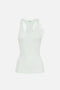 Canotta a costine con fiore<BR/> TK29B 51E2124 Elisabetta Franchi 