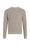 Relaxed crew neck cotton sweater<br>