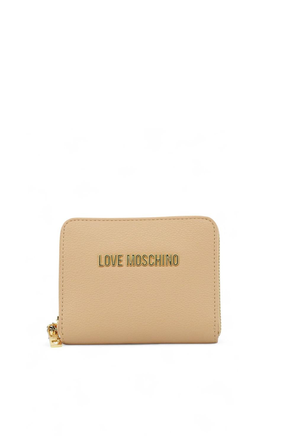 Portafoglio Piccolo Love Moschino in Ecopelle con Logo Dorato JC5702PP1N LD0104 Love Moschino 