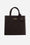 Borsa Tote Media in Pelle con Logo Metallo