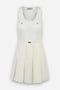 Abito a micro costine con gonna in vela<BR/> AM64B 51E2360 Elisabetta Franchi 