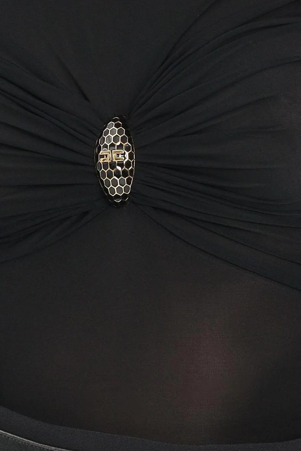 Body in jersey con dettaglio gioiello<BR/> BO016 57E2110 Elisabetta Franchi 