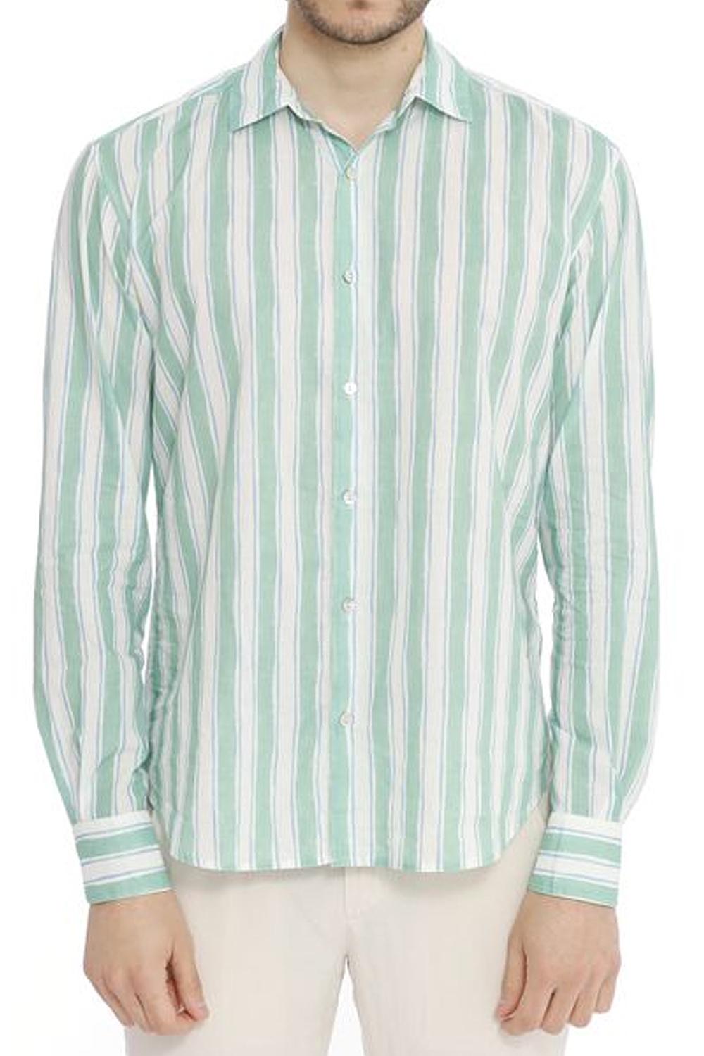 Camicia Sikelia in Cotone a righe SIK0001 -01160L Mc2 Saint Barth 