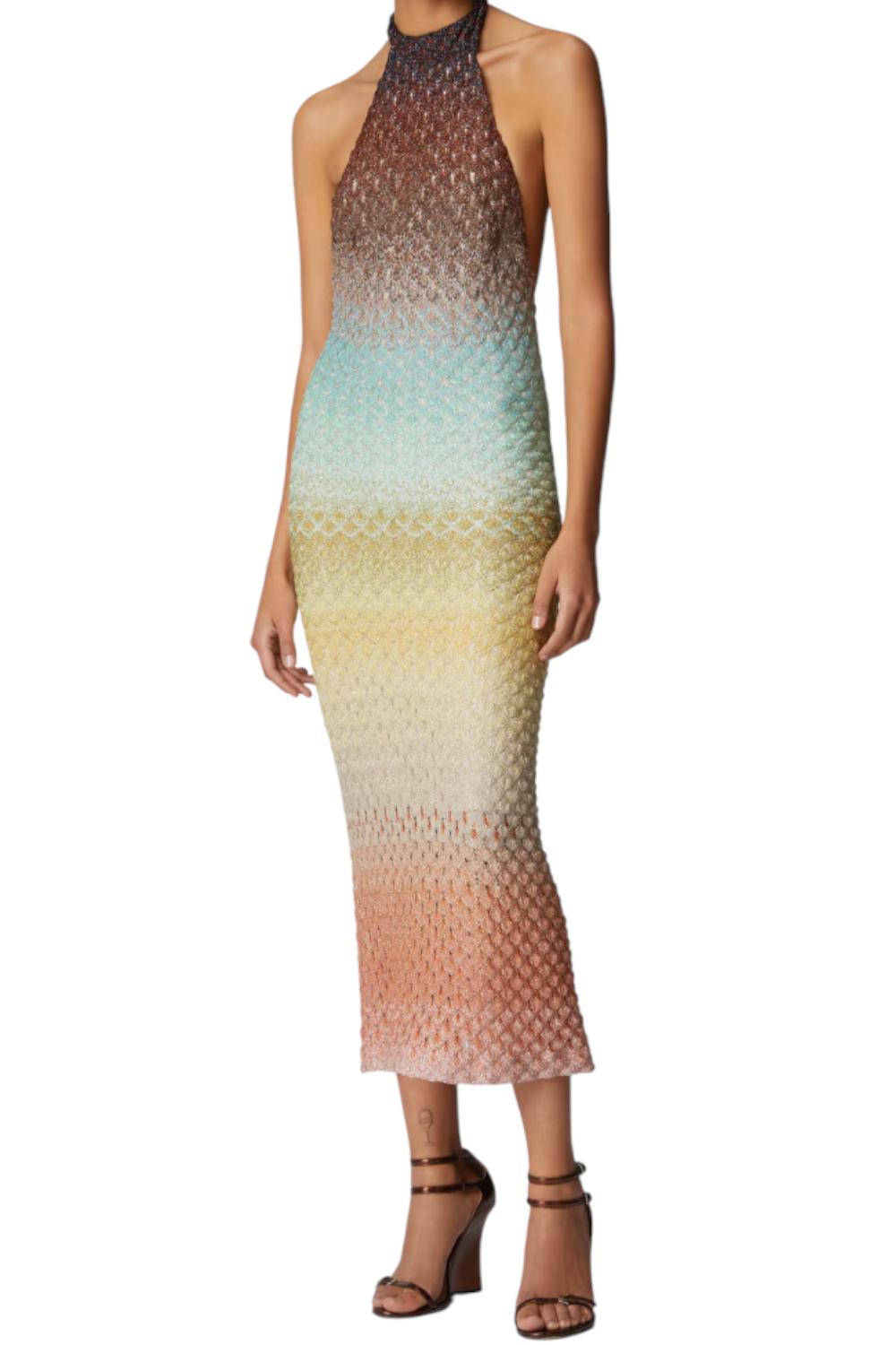 Abito midi dégradé con scollo allamericana<BR/> DS25SG3Z BR0134S6153 Missoni 