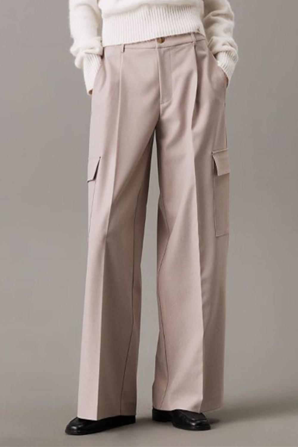 Pantaloni cargo sartoriali taglio relaxed<BR/> J20J224848 HH9 Calvin Klein 