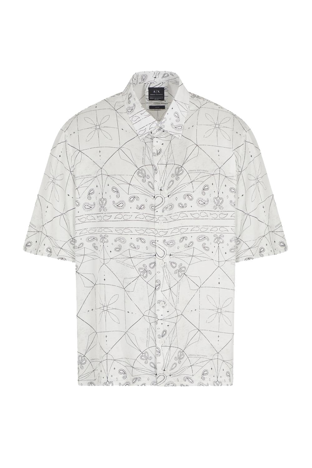 camicia in viscosa vestibilità loose fantasia bandana XM000426 AF13235F0053 Armani Exchange 