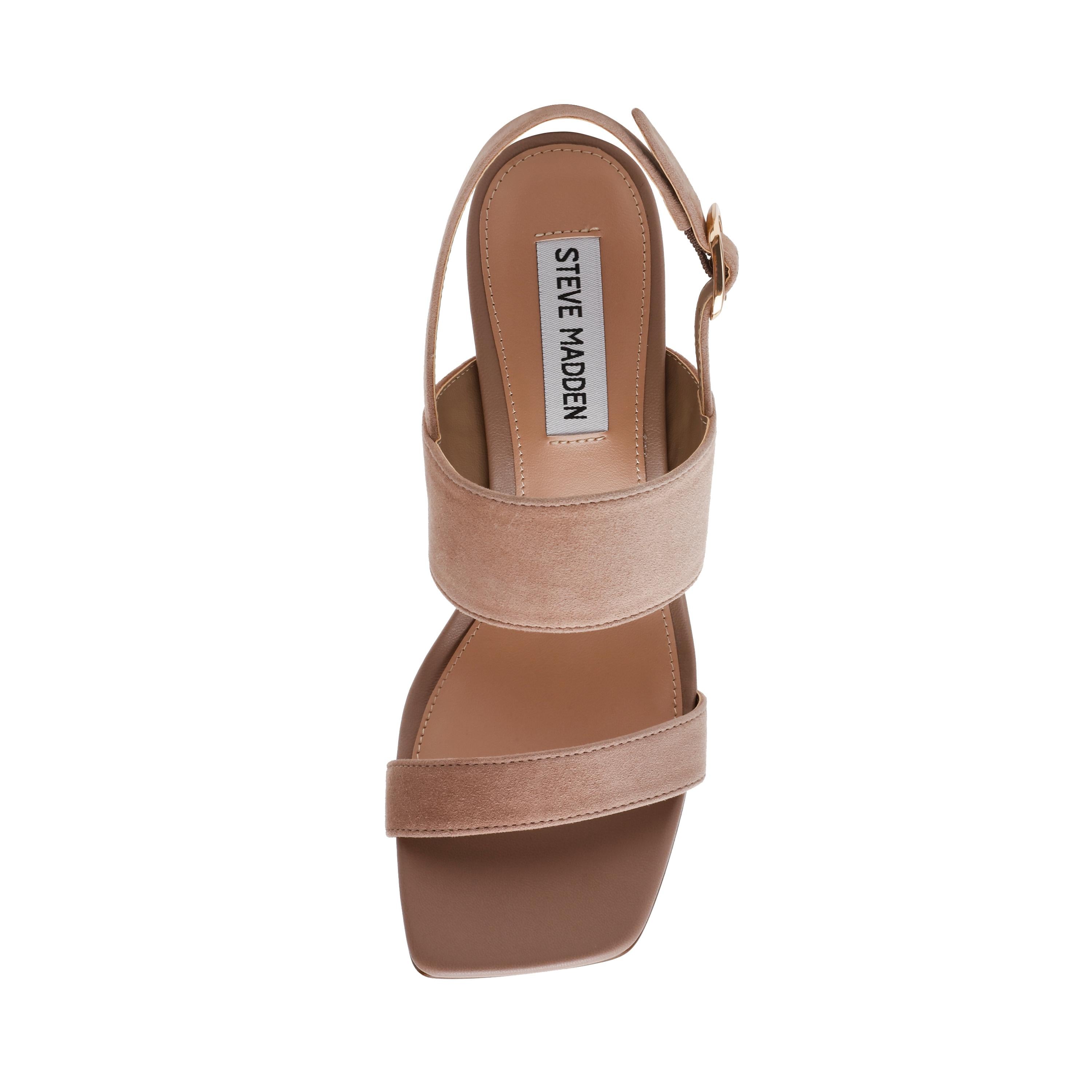 WENDIE - sandalo doppia fascia in suede WENDIE TAUPE SUEDE Steve Madden 