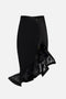 Gonna in crêpe e satin con maxi balza GO180 62E2110 Elisabetta Franchi 