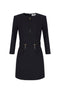 Abito in doppio crêpe con zip<BR/> AB823 56E2110 Elisabetta Franchi 