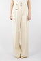 Pantalone wide leg in tela di lino MSTMATERIA 007BEIGE Max Mara Studio 