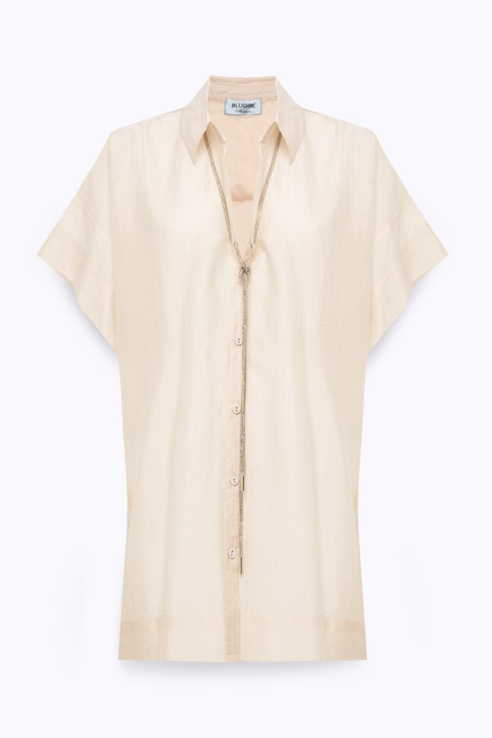 CAMICIA OVER IN TENCEL<BR/> RA5124 T294830907 Blugirl 