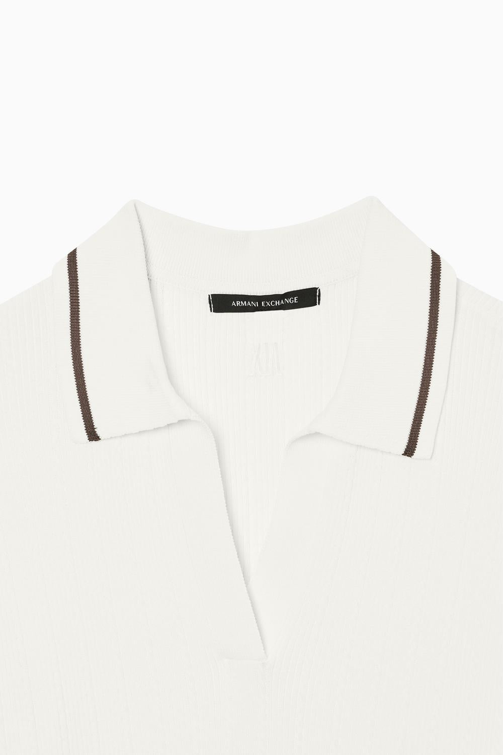 Polo con scollo a V con profili a contrasto XW001897 AF10352U1003 Armani Exchange 