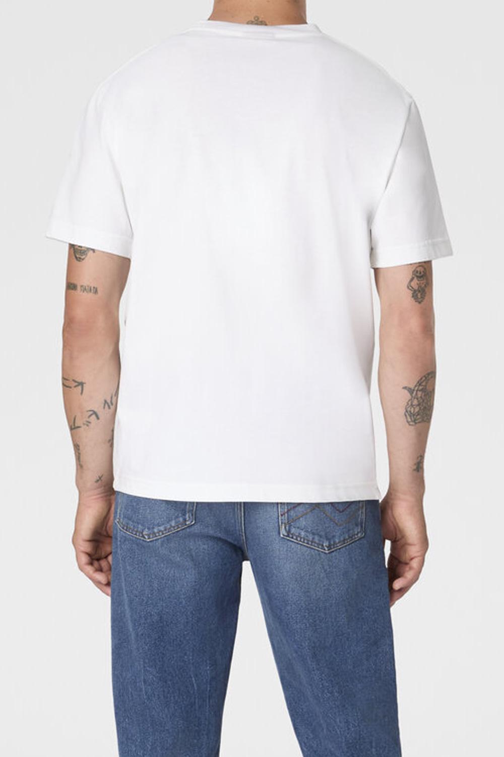 T-shirt girocollo in cotone con stampa zig zag irregolare BS26SL00 BJ00QPS01KS Missoni 