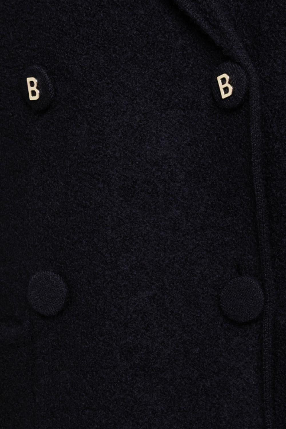 GIACCA IN MAGLIA JACQUARD CON SPILLA RIMOVIBILE RF5058 MA07RC3856 Blugirl 