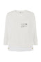Maglia in felpa con dettagli in popeline<BR/> MD006 56E2360 Elisabetta Franchi 