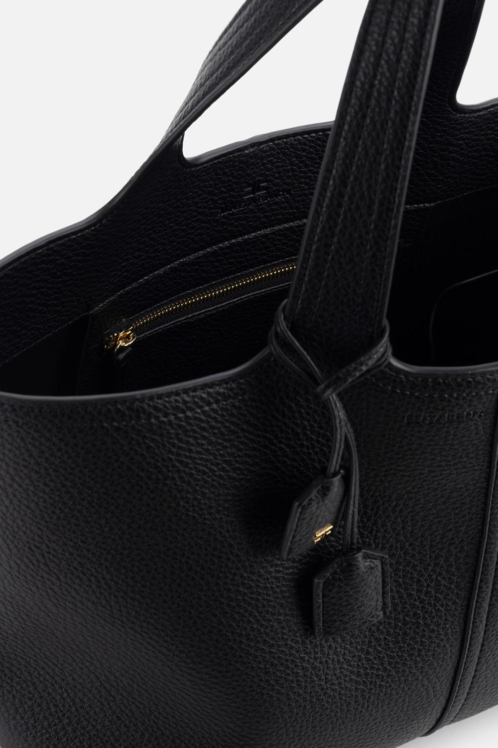 Tote piccola in materiale sintetico con charms logo<BR/> BS93A 52E2110 Elisabetta Franchi 