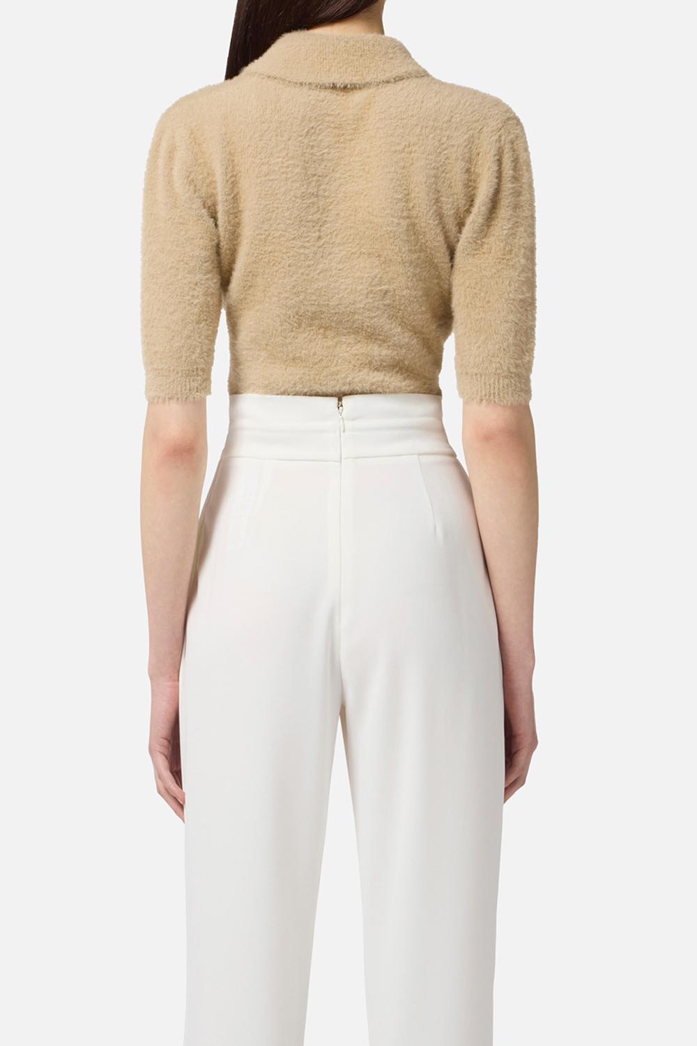 Mini cardigan in maglia con bottoni gioiello MK53T 57E2EA2 Elisabetta Franchi 