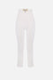 Pantaloni Elisabetta Franchi in Doppio Crêpe Stretch con Apertura a V PA163 61E2360 Elisabetta Franchi 