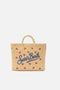 Borsa Colette in tessuto effetto paglia con ricami ciliegie COL0017 -00345L Mc2 Saint Barth 