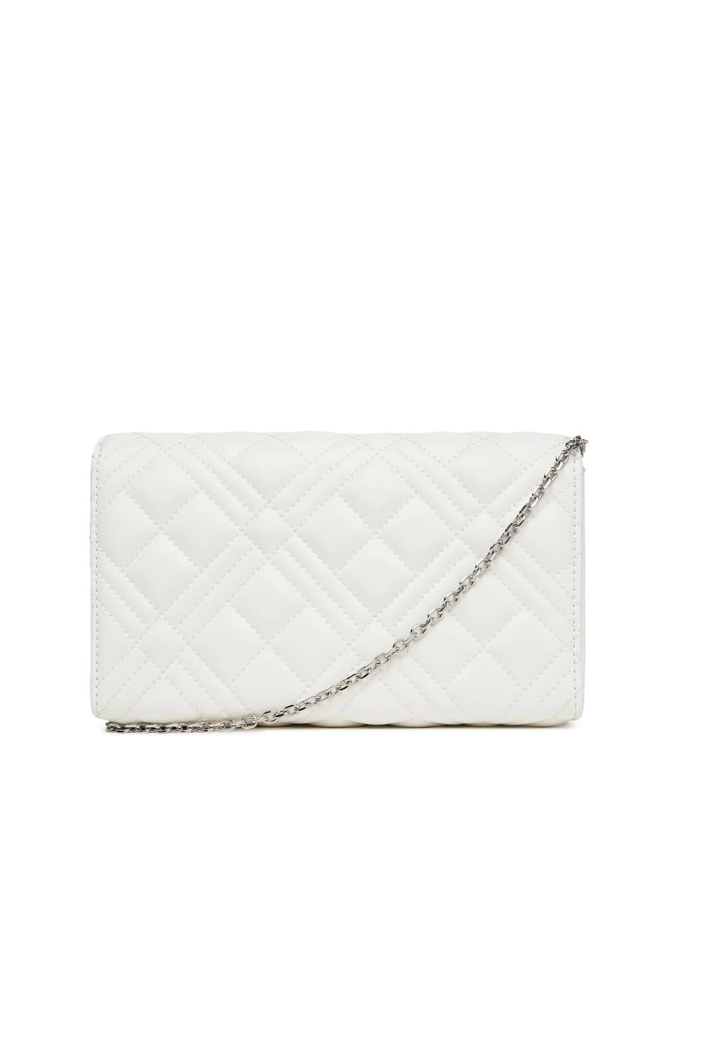 Pochette trapuntata Love Moschino con logo lettering e catena JC4079PP1O LA0100 Love Moschino 