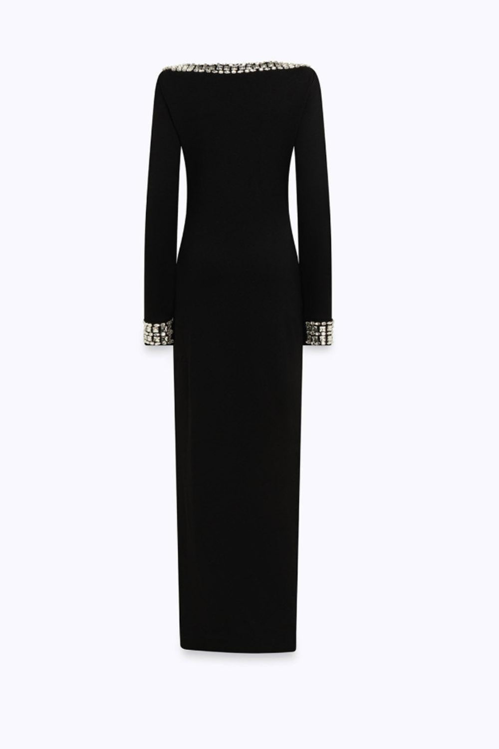 ABITO LUNGO IN JERSEY CON RICAMO RF5277 J476222222 Blugirl 