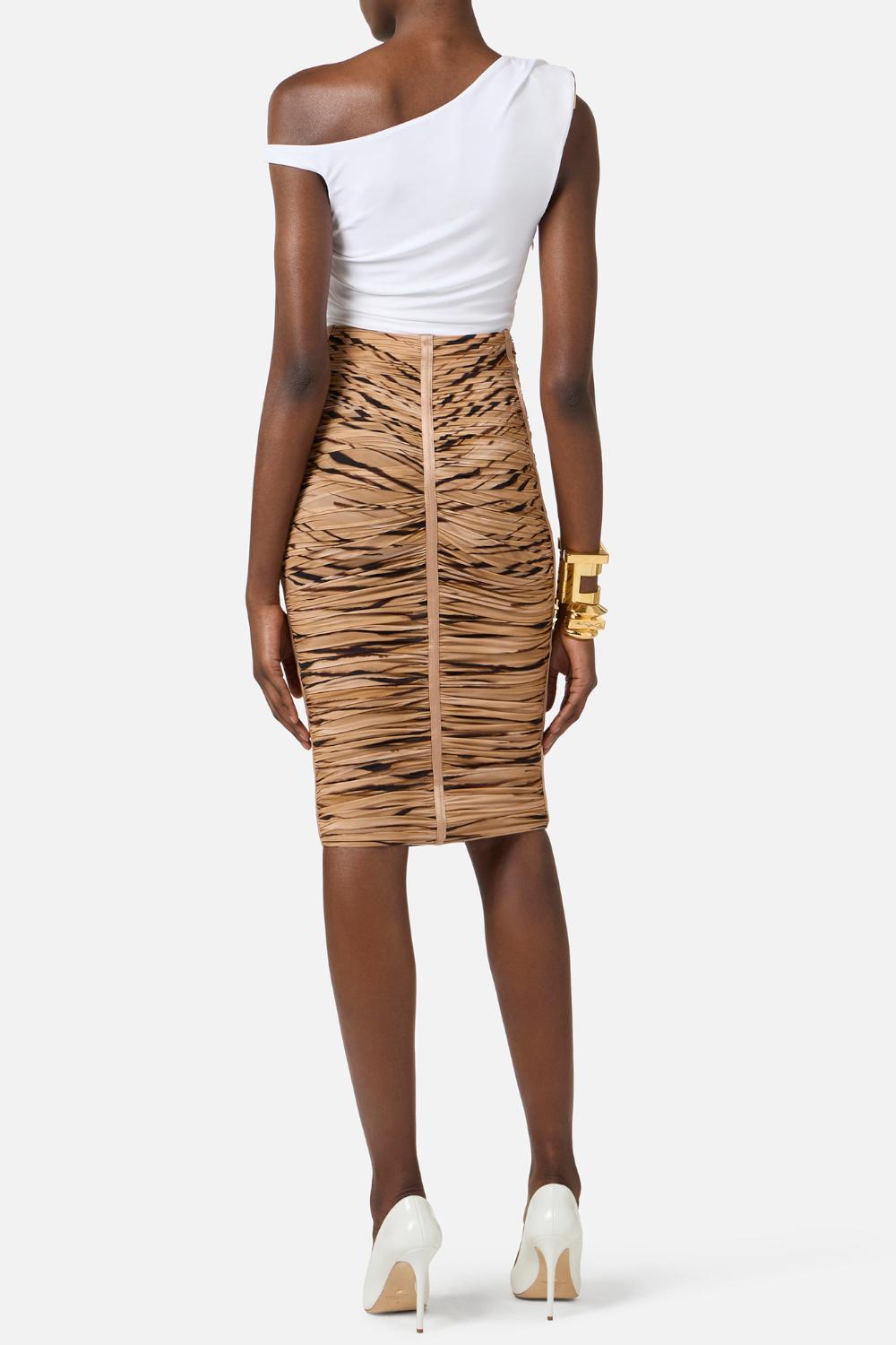 Body Monospalla Elisabetta Franchi in Jersey con Dettaglio in Metallo Dorato BO013 61E2360 Elisabetta Franchi 