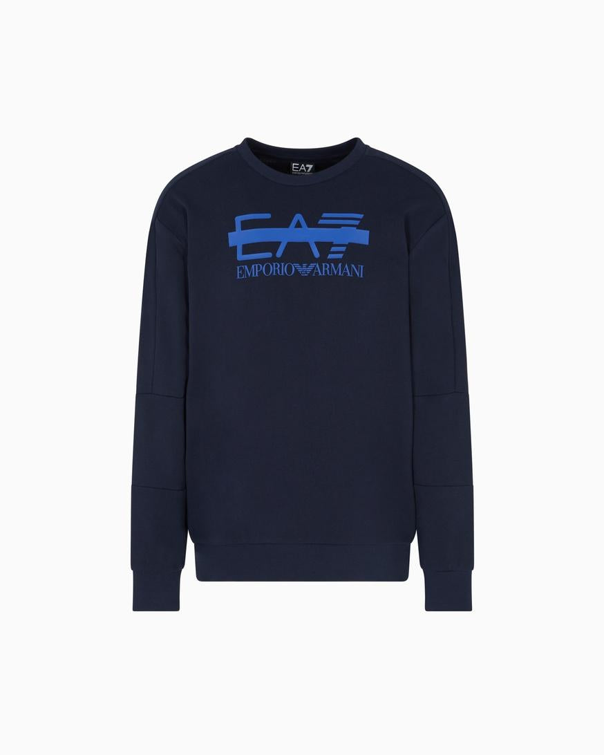 Felpa Girocollo Basica con Logo 7M001122 AF12473UB102 EA7 Emporio Armani 