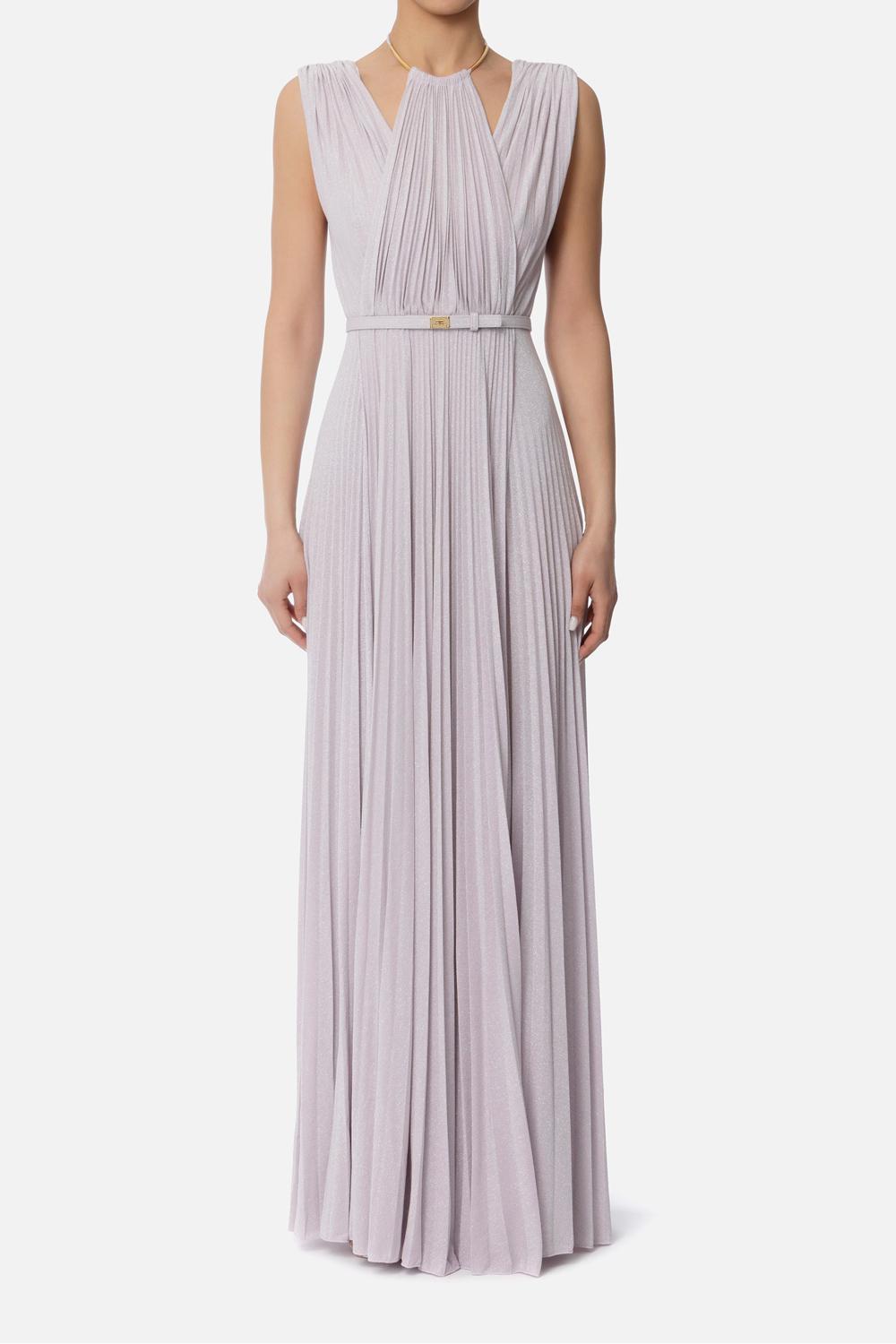 Abito Red Carpet in jersey lurex con cintura<BR/> ABR21 52E2544 Elisabetta Franchi 