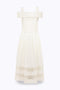 ABITO MIDI IN COTONE E PIZZO RA6154 T544A11111 Blugirl 
