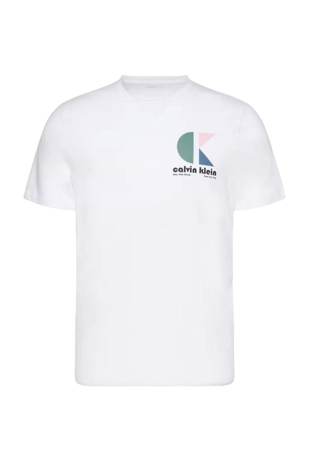 T-shirt con lcon logo graphic <BR/> LV04RC843G YAA Calvin Klein 