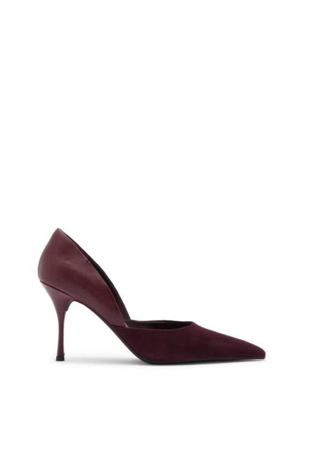 Décolleté VOLTURI in Pelle e Camoscio con Tacco a Spillo VOLTURI /WINE Jeffrey Campbell 