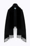 STOLA IN MAGLIA CON COLLO FAUX FUR<BR/> PF5016 T030022222 Blugirl 