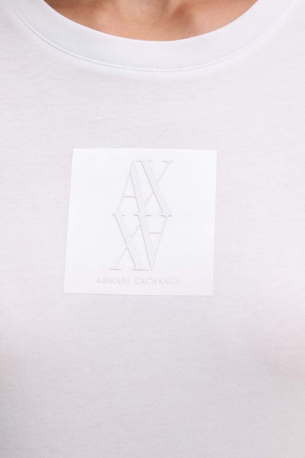 T-shirt slim fit con monogram in cotone organico ASV Armani Exchange A | X<BR/> 6DYT03 YJ3RZ1000 Armani Exchange 