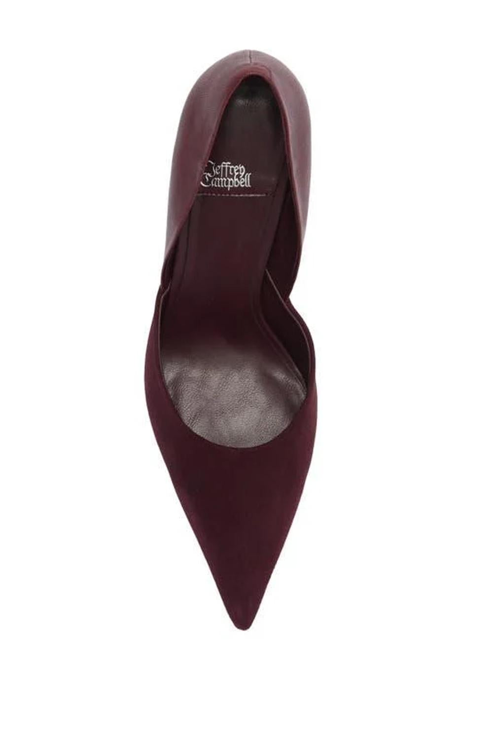 Décolleté VOLTURI in Pelle e Camoscio con Tacco a Spillo VOLTURI /WINE Jeffrey Campbell 