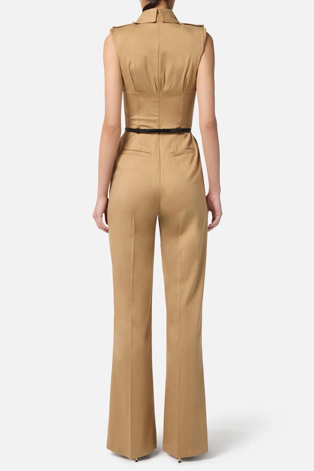 Tuta in raso di cotone<BR/> TU053 56E2EA2 Elisabetta Franchi 