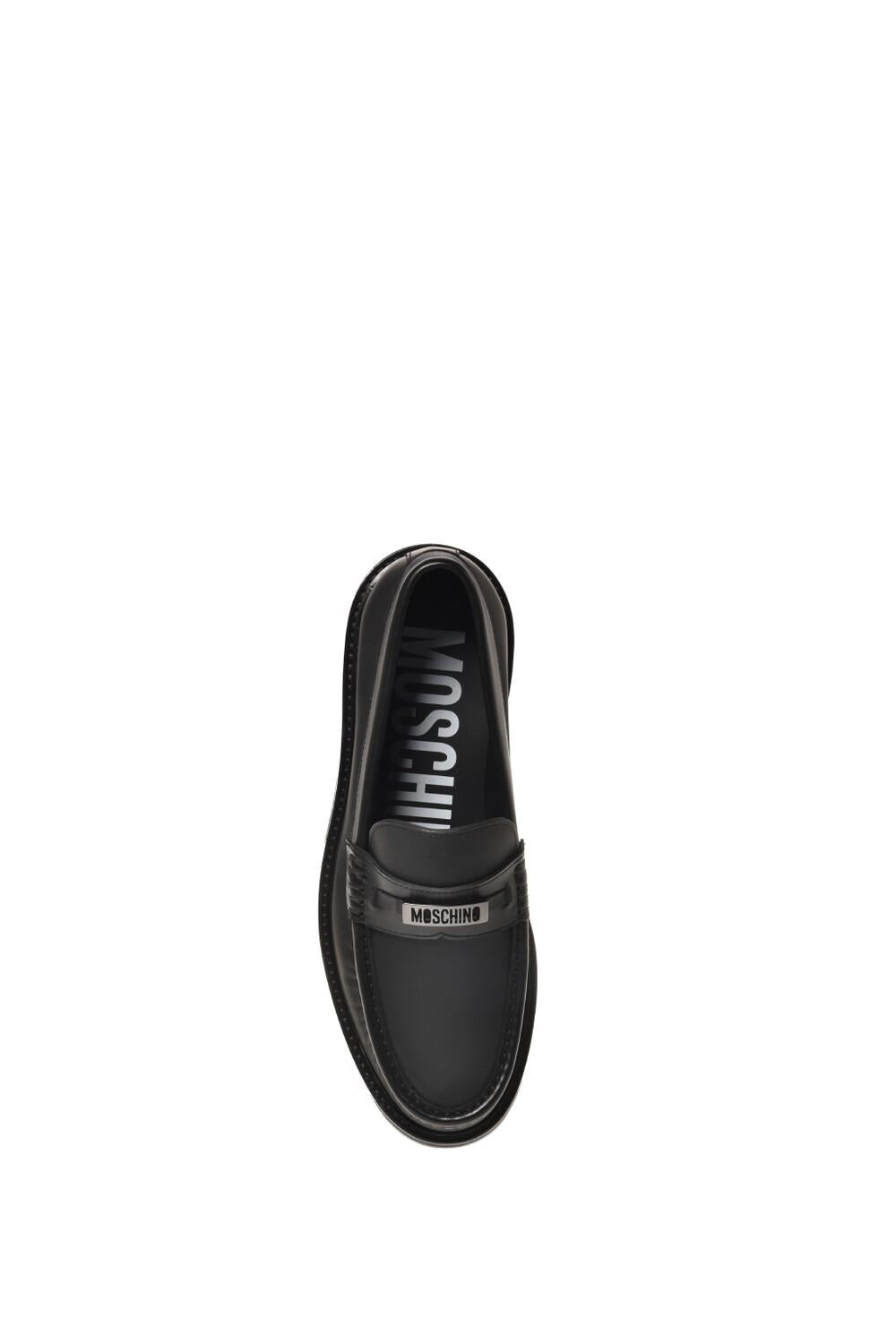 Moschino Mocassino in Pelle Opaca MB10333C1L GO100C Moschino Couture 