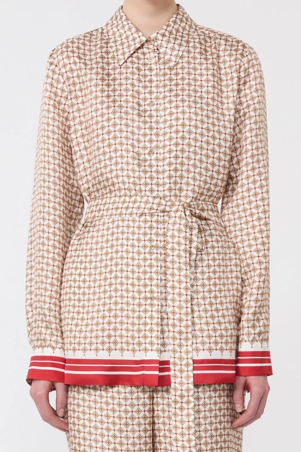 camicia in seta stampata MSTTENUTA 002ROSSO Max Mara Studio 