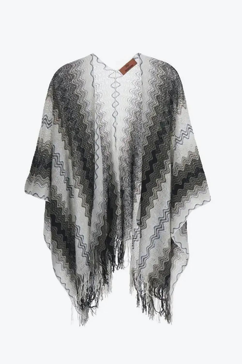 PONCHO CON FRANGE 5P2SCMDA500 0001 Missoni 