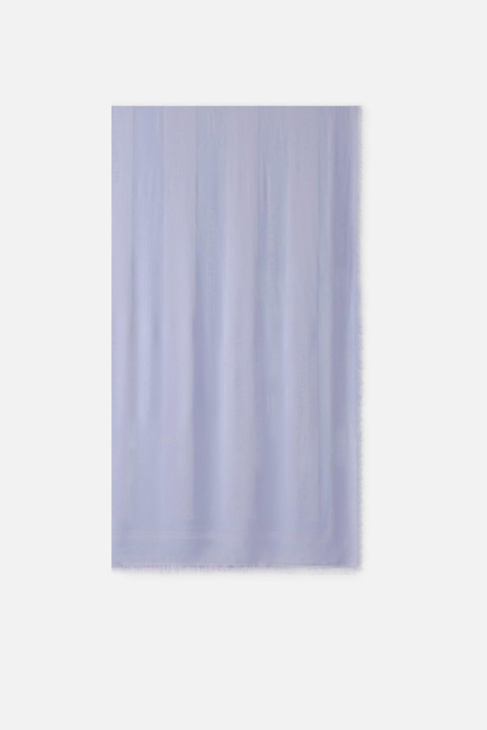 Foulard Elisabetta Franchi in Viscosa e Modal con Righe e Logo SC15F 61E2EV7 Elisabetta Franchi 