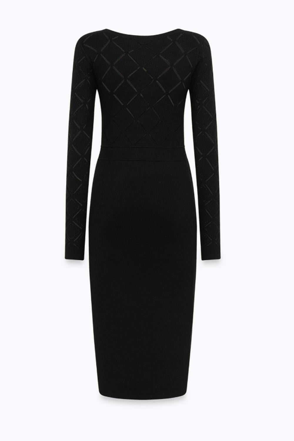 ABITO IN MAGLIA A TUBINO CON STRASS RF5117 MS99E22222 Blugirl 