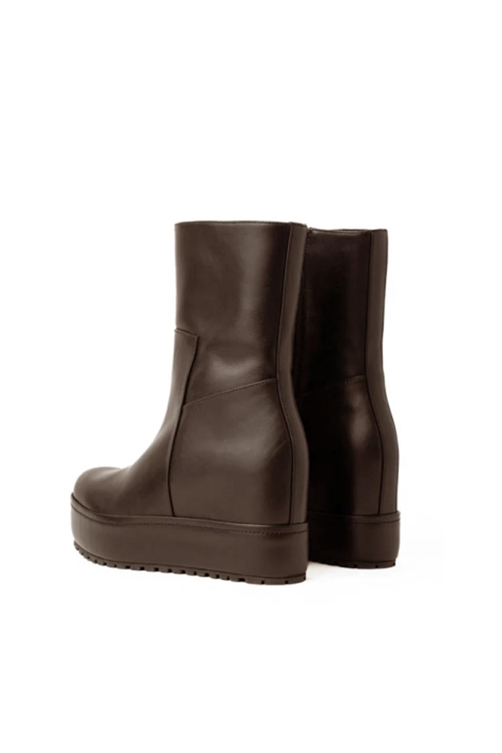 Stivale Disa Track Nappalux con Chiusura Zip Laterale DISA TRACK BROWN Paloma Barcelò 