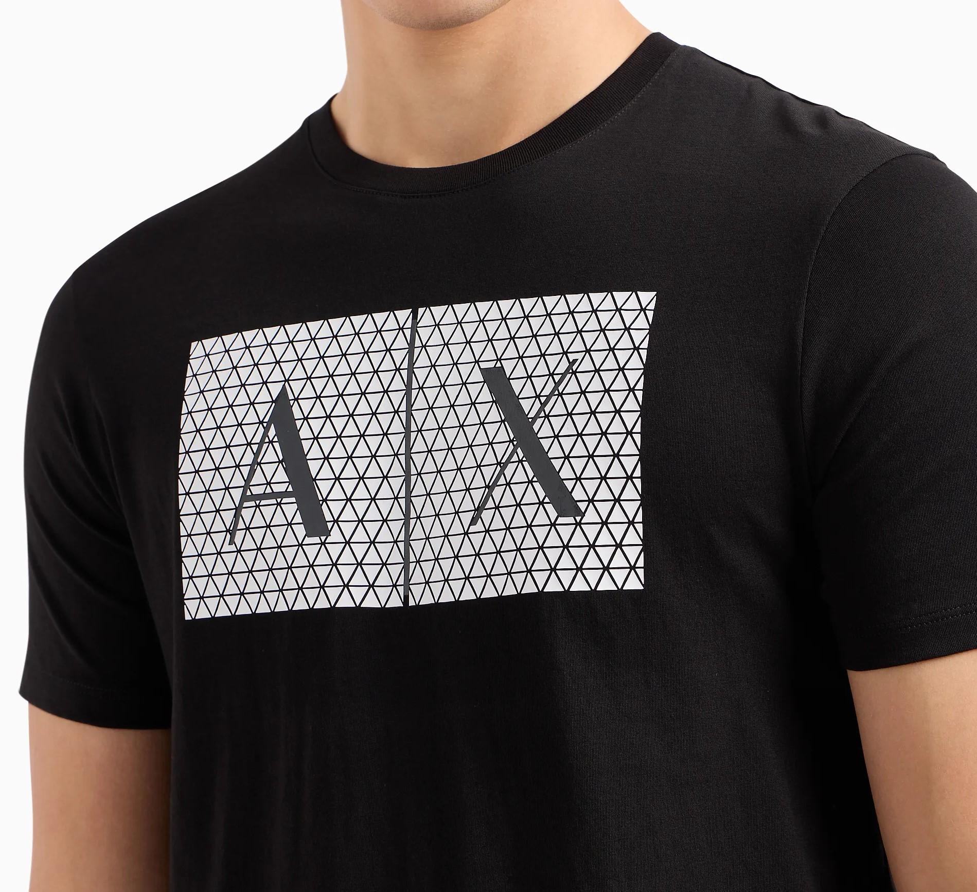 T-shirt con logo quadrato armani exchange<BR/> 8NZTCK Z8H4Z1200 Armani Exchange 