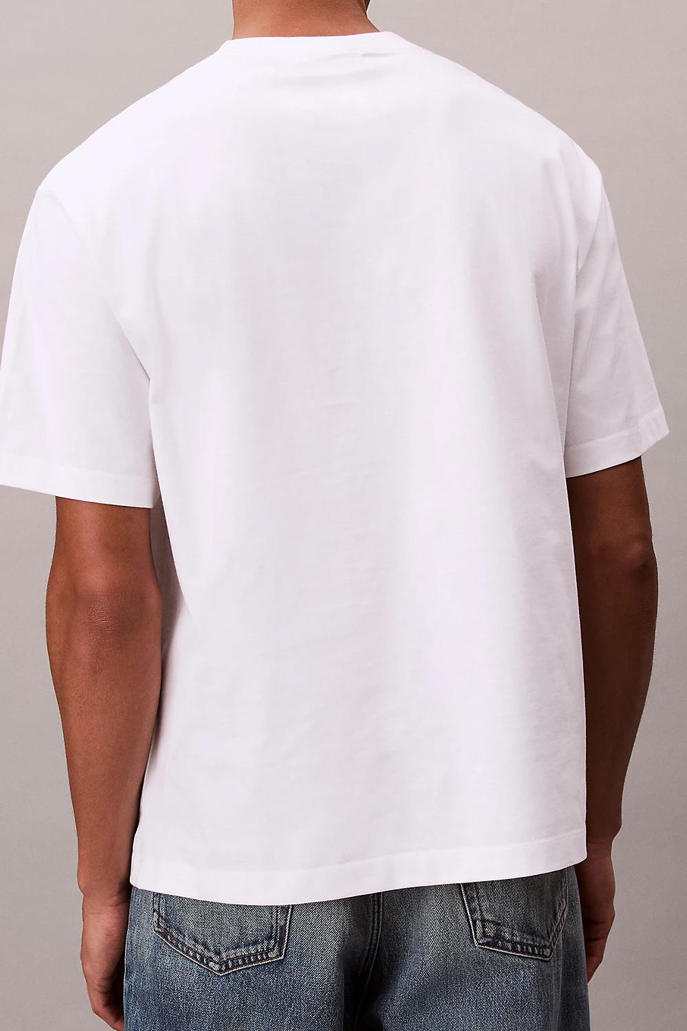 T-shirt con logo Calvin Klein tagloi relaxed<BR/> LV04RC829G YAA Calvin Klein 