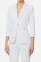 Giacca Elisabetta Franchi in Doppio Crêpe Stretch con Rever a Lancia GI215 61E2360 Elisabetta Franchi 