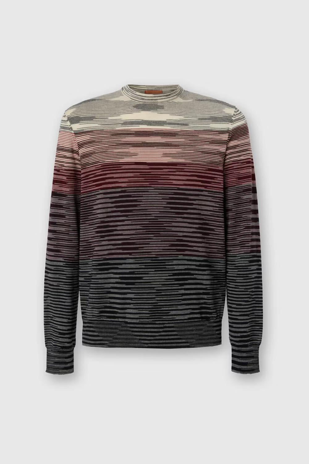 Maglia girocollo in pura lana fiammata<BR/> US25WN0T BK015US80DU Missoni 