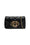 Borsa a tracolla Love Moschino trapuntata nera con logo cuore in metallo