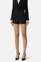 Shorts Elisabetta Franchi in Crêpe con Cuciture a Vista e Logo Dorato<BR/> SH007 61E2110 Elisabetta Franchi 